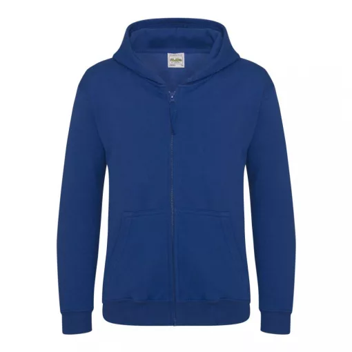 Gyerek kapucnis pulóver Just Hoods AWJH050J Kids Zoodie -3/4, Royal Blue
