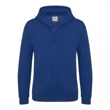 Gyerek kapucnis pulóver Just Hoods AWJH050J Kids Zoodie -7/8, Royal Blue