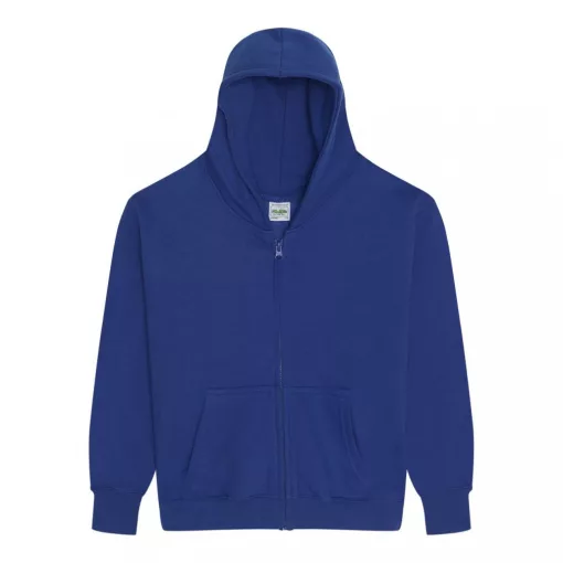 Gyerek kapucnis pulóver Just Hoods AWJH050J Kids Zoodie -9/11, Royal Blue