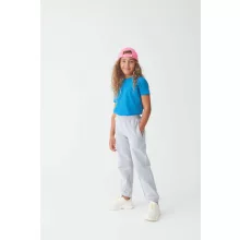 Gyerek nadrág Just Hoods AWJH072J Kids Cuffed Jogpants -5/6, Heather Grey