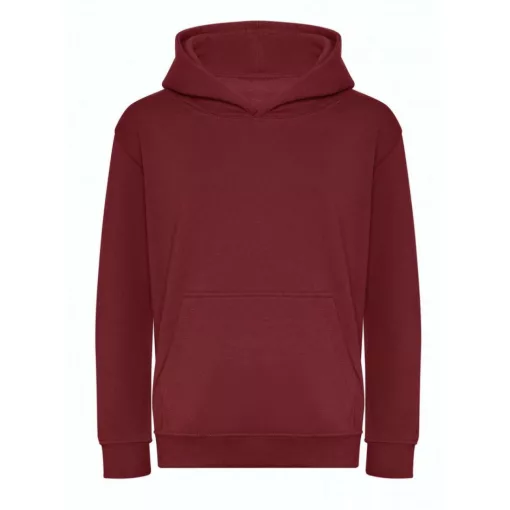Gyerek kapucnis pulóver Just Hoods AWJH201J Kids Organic Hoodie -S, Burgundy
