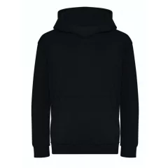   Gyerek kapucnis pulóver Just Hoods AWJH201J Kids Organic Hoodie -XL, Deep Black