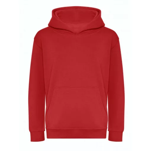 Gyerek kapucnis pulóver Just Hoods AWJH201J Kids Organic Hoodie -XS, Fire Red