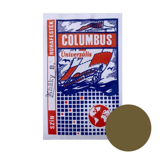 Columbus ruhafesték, batikfesték 1 szín/csomag, 5g/tasak, Kheki barna  szín