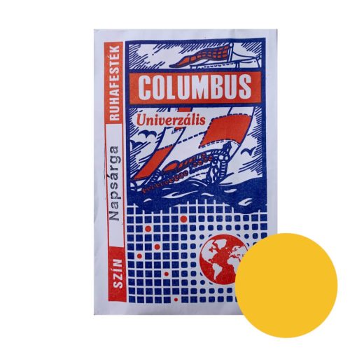 Columbus ruhafesték, batikfesték 1 szín/csomag, 5g/tasak, Napsárga szín