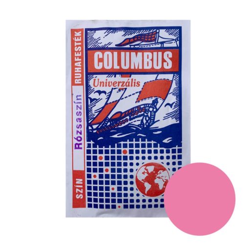 Columbus ruhafesték, batikfesték 1 szín/csomag, 5g/tasak, Rózsaszín  szín