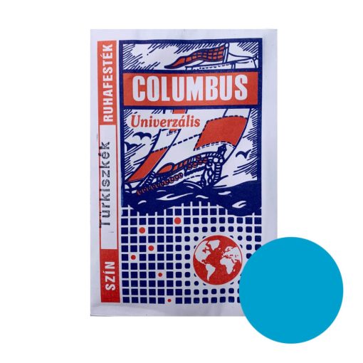 Columbus ruhafesték, batikfesték 1 szín/csomag, 5g/tasak, Türkiz kék szín