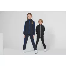 Gyerek nadrág Finden + Hales FHLV883 Kid S Knitted Tracksuit pants -9/10, Navy/White
