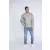   Uniszex pulóver Gildan GI12000 Dryblend Adult Crewneck Sweatshirt -L, White