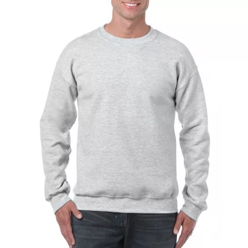 Uniszex pulóver Gildan GI18000 Heavy Blend Adult Crewneck Sweatshirt -M, Ash