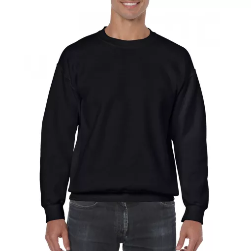 Uniszex pulóver Gildan GI18000 Heavy Blend Adult Crewneck Sweatshirt -4XL, Black