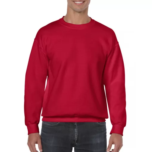 Uniszex pulóver Gildan GI18000 Heavy Blend Adult Crewneck Sweatshirt -3XL, Cherry Red
