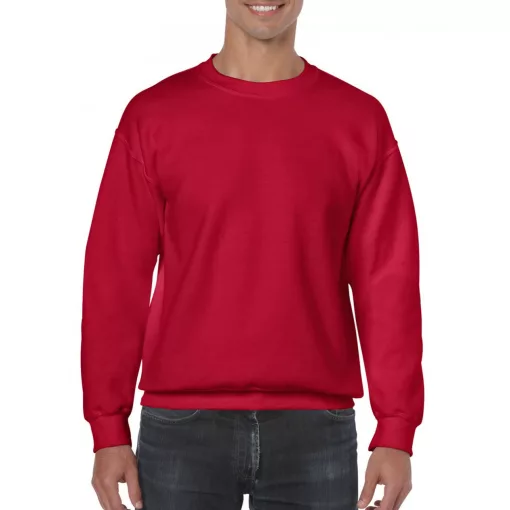 Uniszex pulóver Gildan GI18000 Heavy Blend Adult Crewneck Sweatshirt -L, Cherry Red