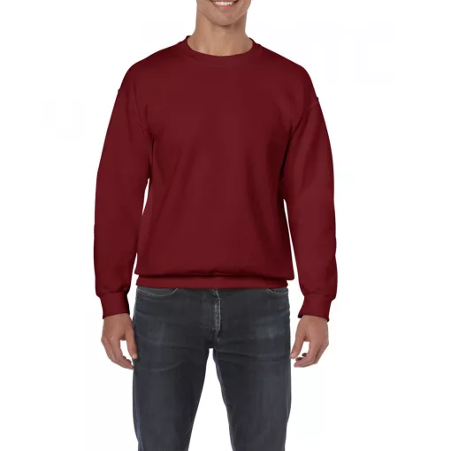 Uniszex pulóver Gildan GI18000 Heavy Blend Adult Crewneck Sweatshirt -L, Garnet