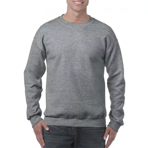 Uniszex pulóver Gildan GI18000 Heavy Blend Adult Crewneck Sweatshirt -L, Graphite Heat