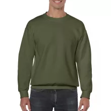 Uniszex pulóver Gildan GI18000 Heavy Blend Adult Crewneck Sweatshirt -3XL, Military Gr