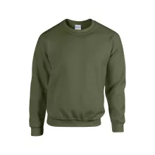 Uniszex pulóver Gildan GI18000 Heavy Blend Adult Crewneck Sweatshirt -L, Military Gree