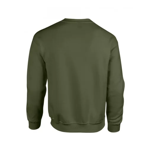 Uniszex pulóver Gildan GI18000 Heavy Blend Adult Crewneck Sweatshirt -L, Military Gree