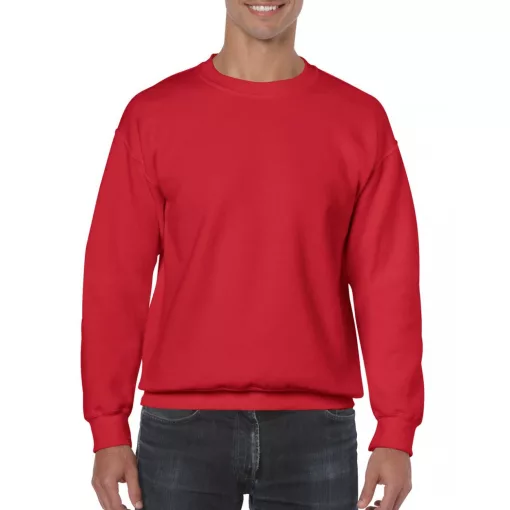 Uniszex pulóver Gildan GI18000 Heavy Blend Adult Crewneck Sweatshirt -4XL, Red