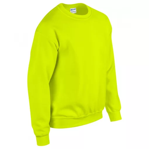 Uniszex pulóver Gildan GI18000 Heavy Blend Adult Crewneck Sweatshirt -4XL, Safety Gree