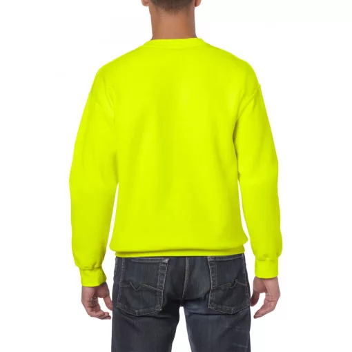 Uniszex pulóver Gildan GI18000 Heavy Blend Adult Crewneck Sweatshirt -5XL, Safety Gree