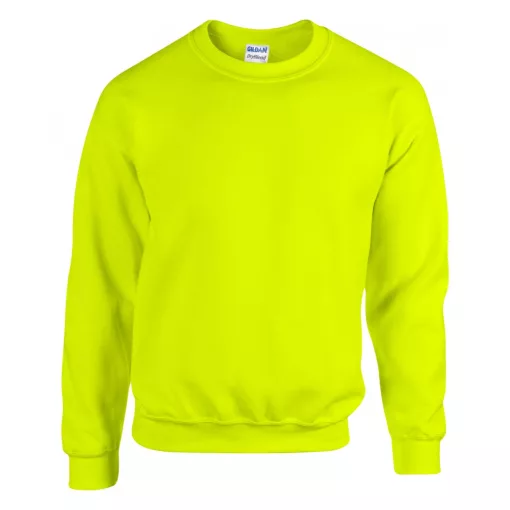 Uniszex pulóver Gildan GI18000 Heavy Blend Adult Crewneck Sweatshirt -5XL, Safety Gree