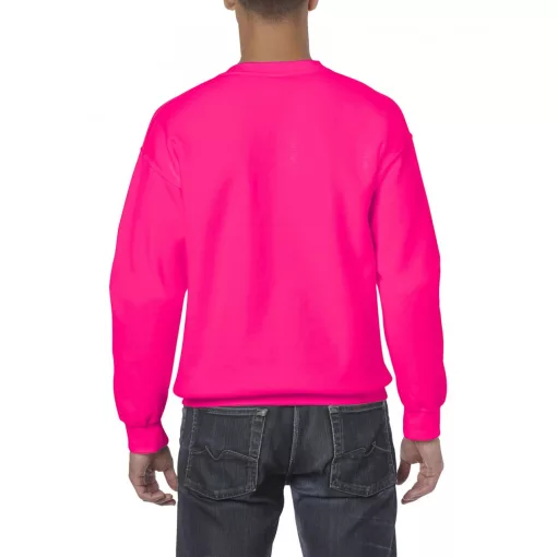 Uniszex pulóver Gildan GI18000 Heavy Blend Adult Crewneck Sweatshirt -XL, Safety Pink