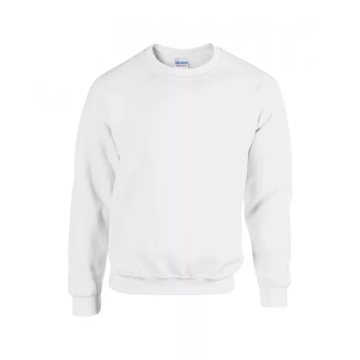 Uniszex pulóver Gildan GI18000 Heavy Blend Adult Crewneck Sweatshirt -5XL, White
