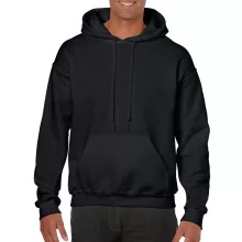 Uniszex kapucnis pulóver Gildan GI18500 Heavy Blend Adult Hooded Sweatshirt -5XL, Blac