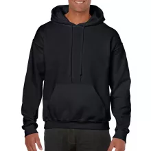 Uniszex kapucnis pulóver Gildan GI18500 Heavy Blend Adult Hooded Sweatshirt -L, Black