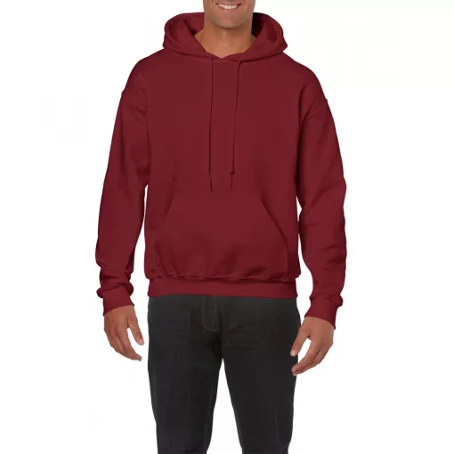 Uniszex kapucnis pulóver Gildan GI18500 Heavy Blend Adult Hooded Sweatshirt -S, Garnet