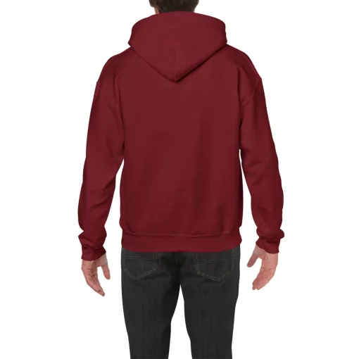 Uniszex kapucnis pulóver Gildan GI18500 Heavy Blend Adult Hooded Sweatshirt -S, Garnet