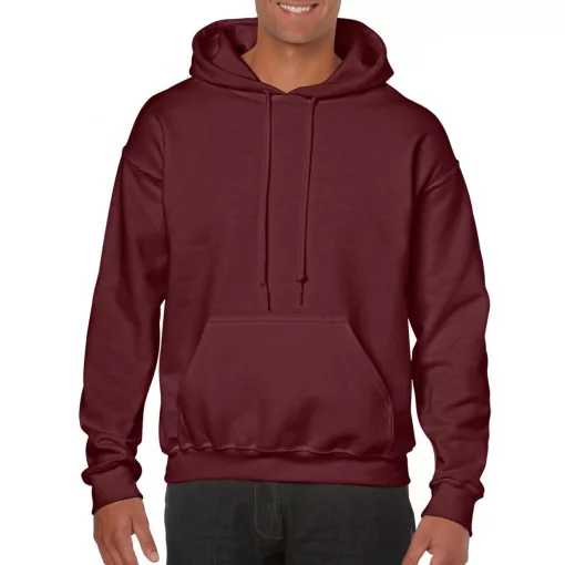 Uniszex kapucnis pulóver Gildan GI18500 Heavy Blend Adult Hooded Sweatshirt -2XL, Maro