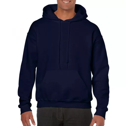 Uniszex kapucnis pulóver Gildan GI18500 Heavy Blend Adult Hooded Sweatshirt -5XL, Navy