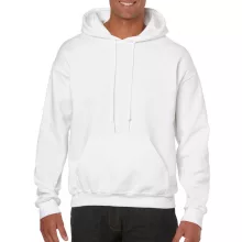 Uniszex kapucnis pulóver Gildan GI18500 Heavy Blend Adult Hooded Sweatshirt -5XL, Whit