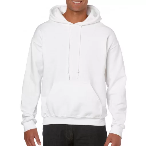 Uniszex kapucnis pulóver Gildan GI18500 Heavy Blend Adult Hooded Sweatshirt -S, White