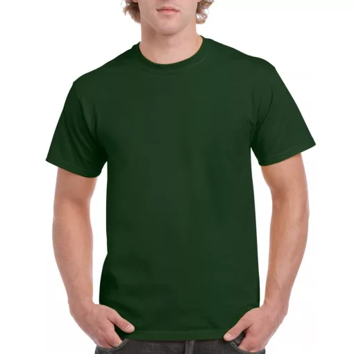 Uniszex póló Gildan GI2000 Ultra Cotton Felnőtt póló -M, Forest Green