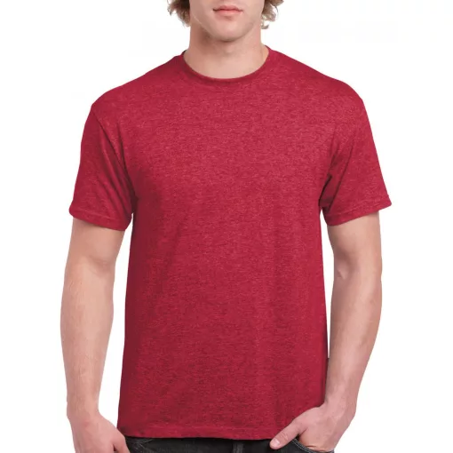 Uniszex póló Gildan GI2000 Ultra Cotton Felnőtt póló -2XL, Heather Cardinal