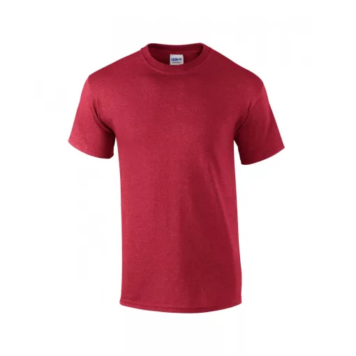 Uniszex póló Gildan GI2000 Ultra Cotton Felnőtt póló -2XL, Heather Cardinal