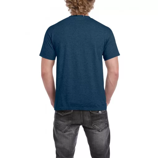 Uniszex póló Gildan GI2000 Ultra Cotton Felnőtt póló -2XL, Heather Navy