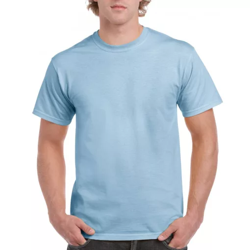 Uniszex póló Gildan GI2000 Ultra Cotton Felnőtt póló -L, Light Blue