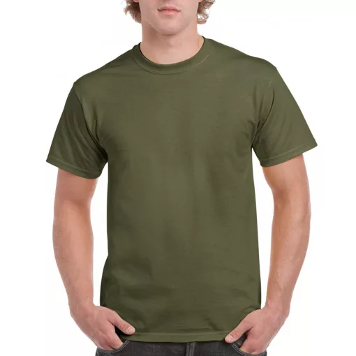 Uniszex póló Gildan GI2000 Ultra Cotton Felnőtt póló -2XL, Military Green