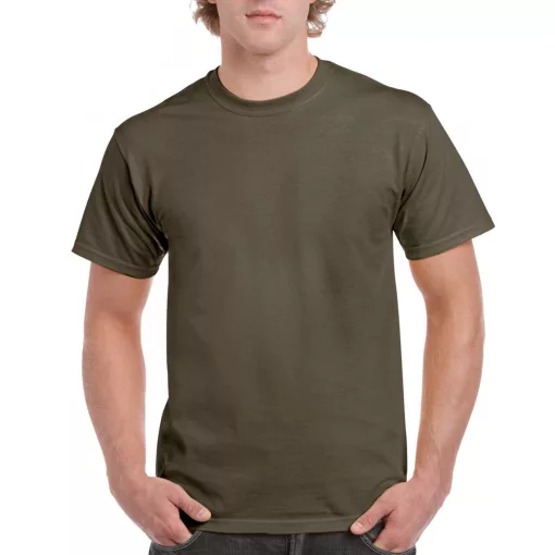 Uniszex póló Gildan GI2000 Ultra Cotton Felnőtt póló -L, Olive
