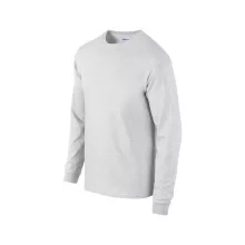 Uniszex póló Gildan GI2400 Ultra Cotton Felnőtt Hosszú Ujjú póló -3XL, Ash Grey