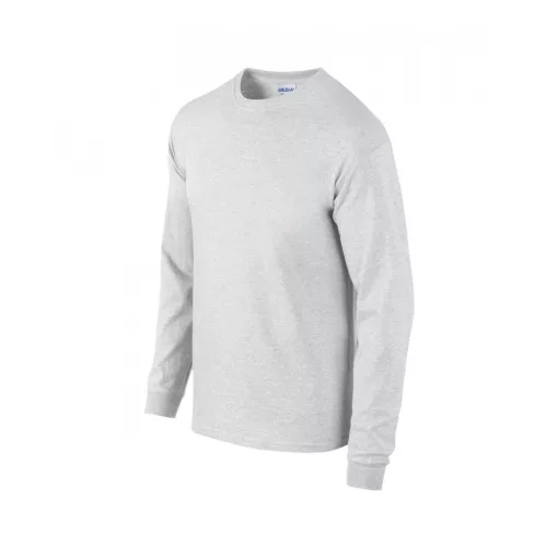 Uniszex póló Gildan GI2400 Ultra Cotton Felnőtt Hosszú Ujjú póló -3XL, Ash Grey