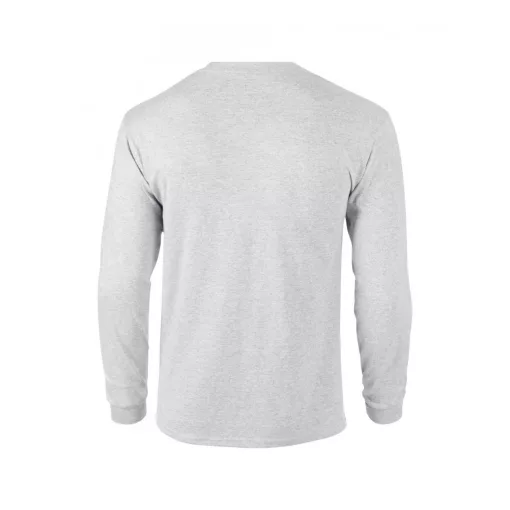 Uniszex póló Gildan GI2400 Ultra Cotton Felnőtt Hosszú Ujjú póló -3XL, Ash Grey