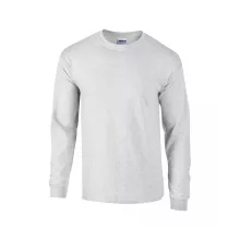 Uniszex póló Gildan GI2400 Ultra Cotton Felnőtt Hosszú Ujjú póló -S, Ash Grey