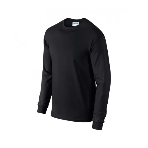 Uniszex póló Gildan GI2400 Ultra Cotton Felnőtt Hosszú Ujjú póló -3XL, Black
