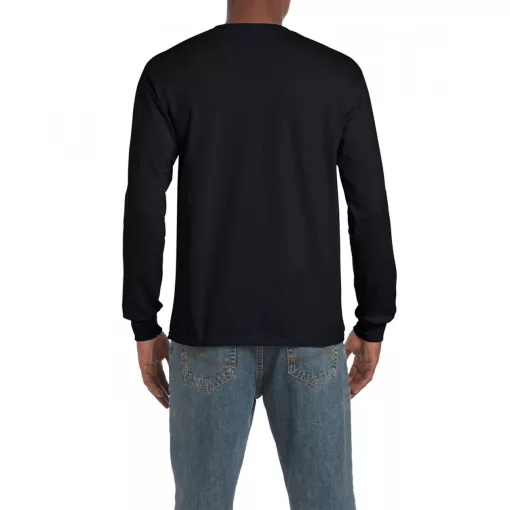Uniszex póló Gildan GI2400 Ultra Cotton Felnőtt Hosszú Ujjú póló -4XL, Black