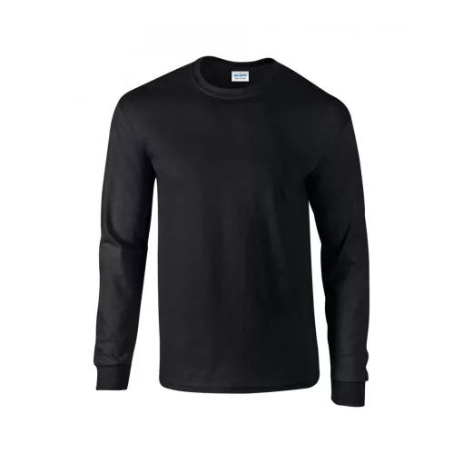 Uniszex póló Gildan GI2400 Ultra Cotton Felnőtt Hosszú Ujjú póló -4XL, Black